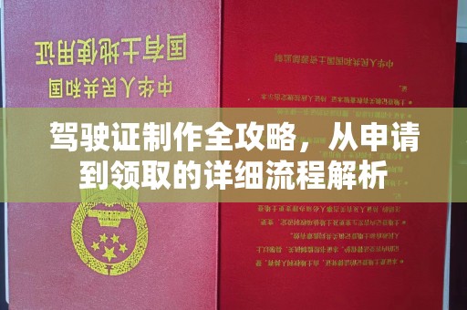 澜沧驾驶证制作全攻略，从申请到领取的详细流程解析